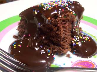 Microwave Chocolate Snack Cake