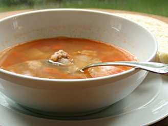 Spicy Sausage and Bean Soup