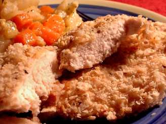 Tortilla/Parmesan-Crusted Chicken for Two