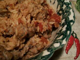 Fiery Chipotle Rice and Sausage