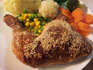 Baked Crumbed Chicken.