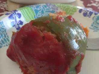 Easy Stuffed Bell Peppers With Ketchup