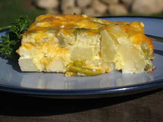 Cheesy Potato and Green Chili Breakfast Casserole