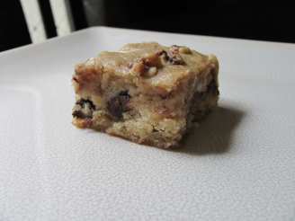 Banana Blondies With Chocolate Chips and Walnuts