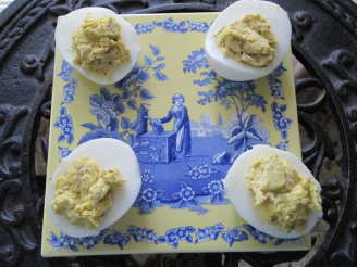 Curried Stuffed Eggs