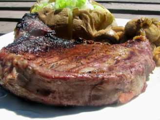 Grilled Rib Eye Steaks