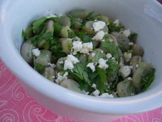 Low Fat Fava Beans With Parsley and Feta