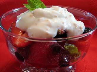 Berries Salad With Whipped Ricotta Cream