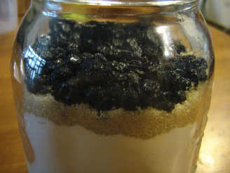Blueberry Pancake Mix in a Gift Jar