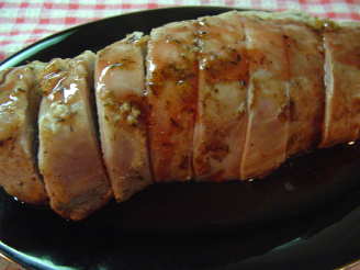 Juicy Herbed Pork Loin With Currant Sauce