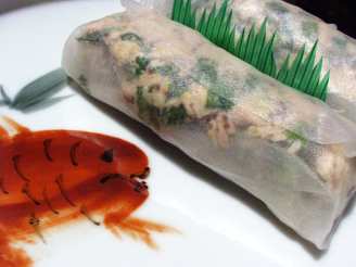 Rice Paper Tuna Salad Roll
