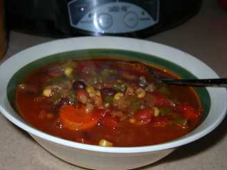 Pantry Clearing Chili Bean Soup