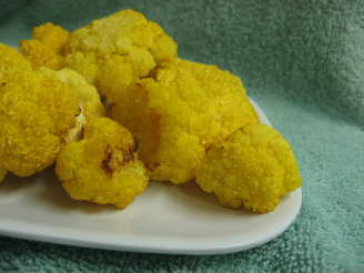 Low Fat Roasted Golden Cauliflower