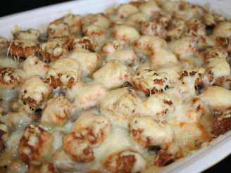 French Onion Beef-Noodle Bake