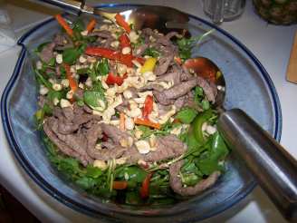 Stir-Fried Beef With Mango Salad