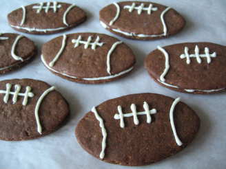 Fabulous Filbert Football Cookies Aka Super Bowl Cookies