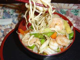 Chinese Prawns With  Stir Fried Vegetables