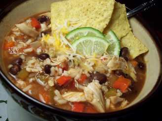 Easy Mexican Chicken/Black Bean Soup
