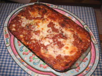 Three-Cheese Lasagna With Italian Sausage