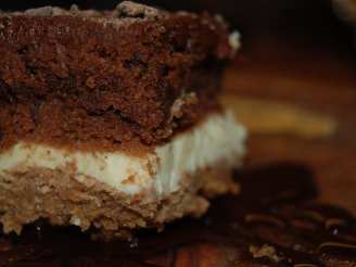 Black and White Layered Brownie Delight