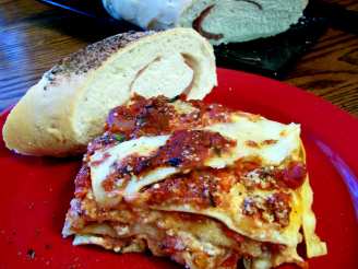 Mashed Potato Lasagna With a Vegetable Sauce