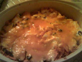 Leftover Chicken Tortilla Soup Casserole