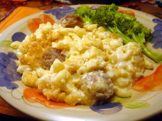 Half-Time Sausage Mac and Cheese