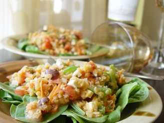 Baby Spinach and Lentil Salad