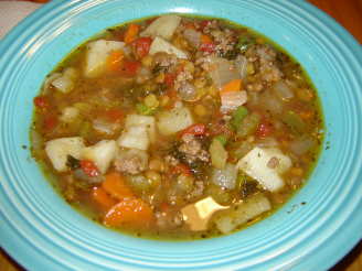 Hearty Ground Beef Vegetable Soup