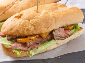 BBQ Steak & Peppers Sandwich