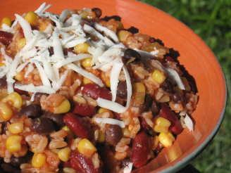 Black and Red Fiesta Beans With Rice