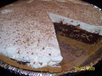 Reduced Fat Double Layered Chocolate Pie