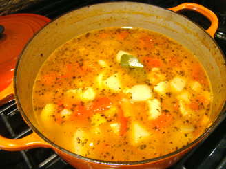 Vegetable-Cod Soup