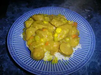Continental Curried Sausages