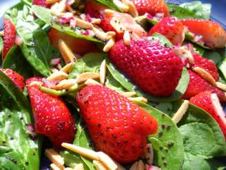 Strawberry Spinach Salad W/Poppy Seed Dressing