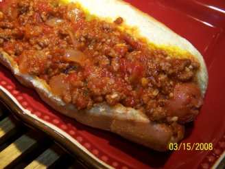 Just Right Hot Dog Chili