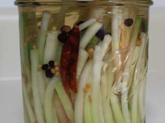 Pickled Ramps, Scallions or Leeks