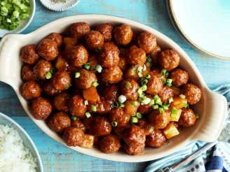 Pineapple Barbecued  Meatballs
