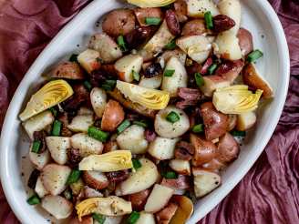 Potato Salad With Capers, Kalamata Olives and Artichoke Hearts
