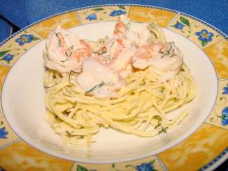 Ww Dilled Shrimp With Angel Hair Pasta