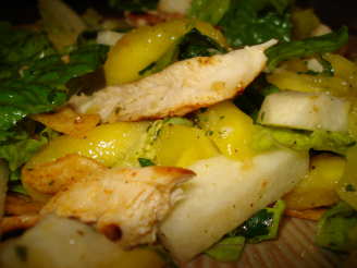 Chicken, Mango & Jicama Salad W Tequila-Lime Vinaigrette