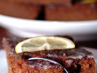 Fresh Gingerbread With Lemon Icing