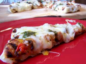 Grilled Sausage and Peppers Pizza