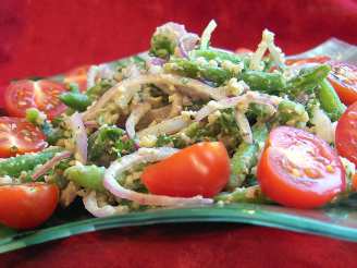 Green Bean and Walnut Salad (Mtsvani Lobios Pkhali)