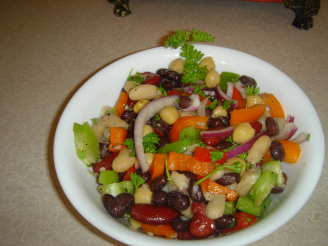 Bean Salad and Sun-Dried Tomato Dressing