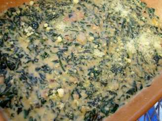 Creamed Spinach and Bacon Bake