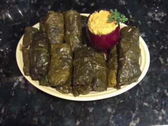 Stuffed Grape Leaves (With Meat)