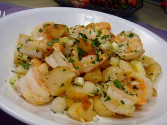 Potatoes Sauteed With Shrimp