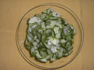 Sweet and Sour Cucumber Dill Salad
