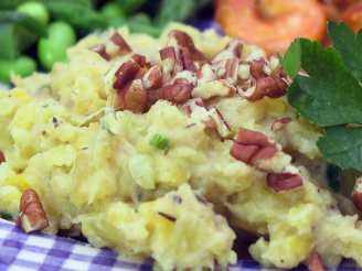 Mashed Plantains With Leeks and Fresh Herbs